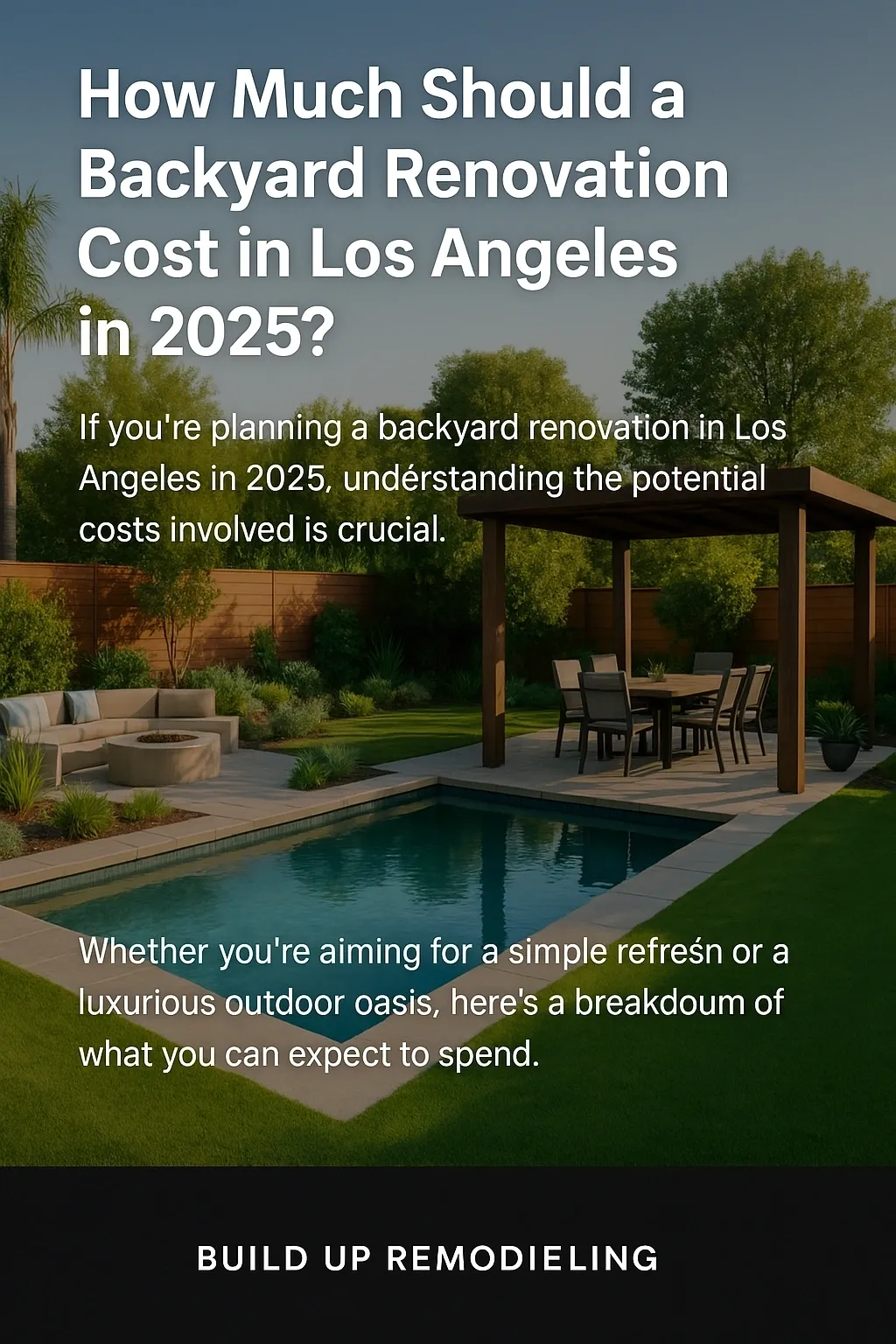 Backyard renovation cost guide Los Angeles 2025.