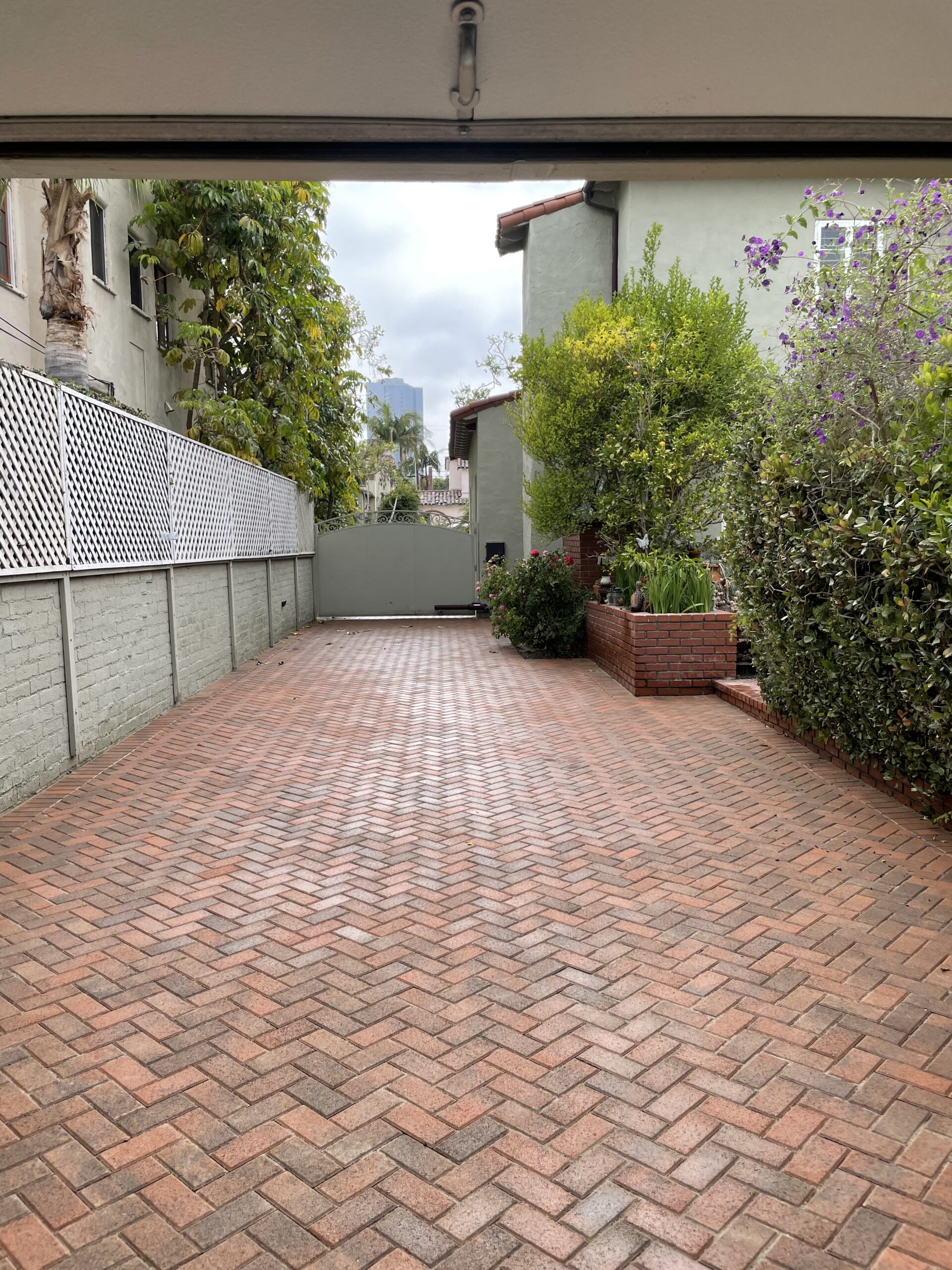 Terracotta Holland paver driveway Beverly Hills