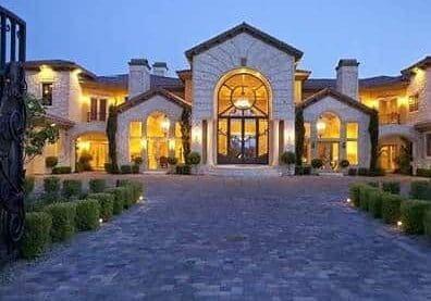 Large modern driveway design enhancing front yard curb appeal